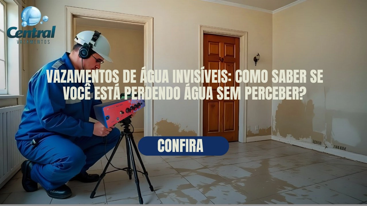 VAZAMENTOS DE ÁGUA INVISÍVEIS: COMO SABER SE VOCÊ ESTÁ PERDENDO ÁGUA SEM PERCEBER?