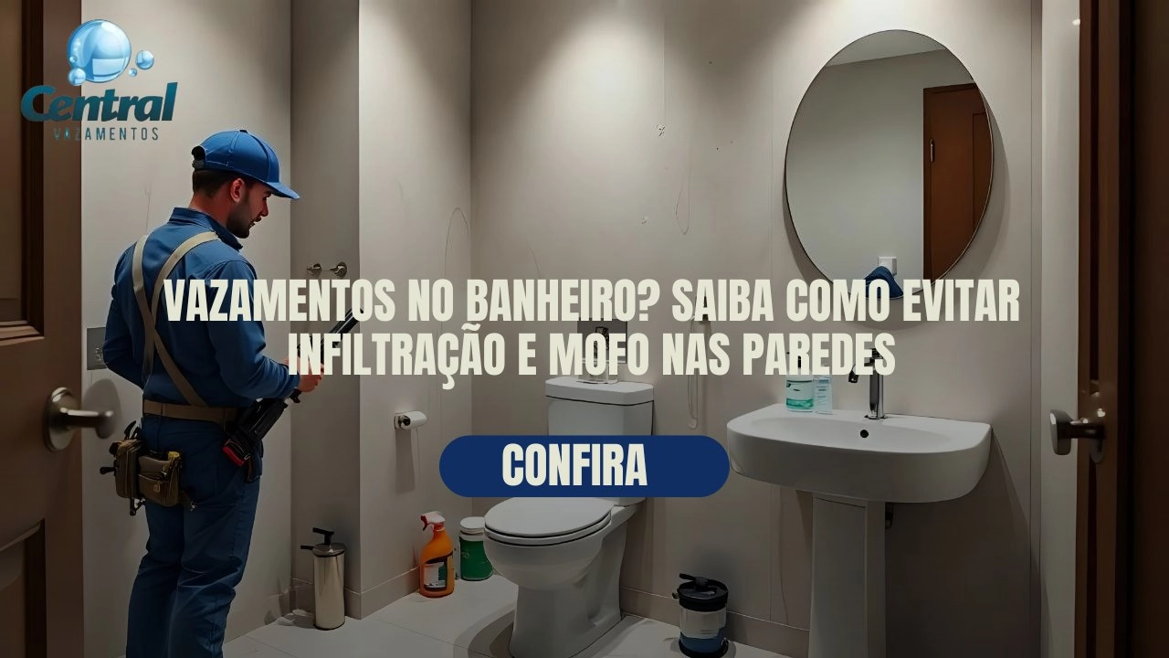 VAZAMENTOS NO BANHEIRO? SAIBA COMO EVITAR INFILTRAÇÃO E MOFO NAS PAREDES.