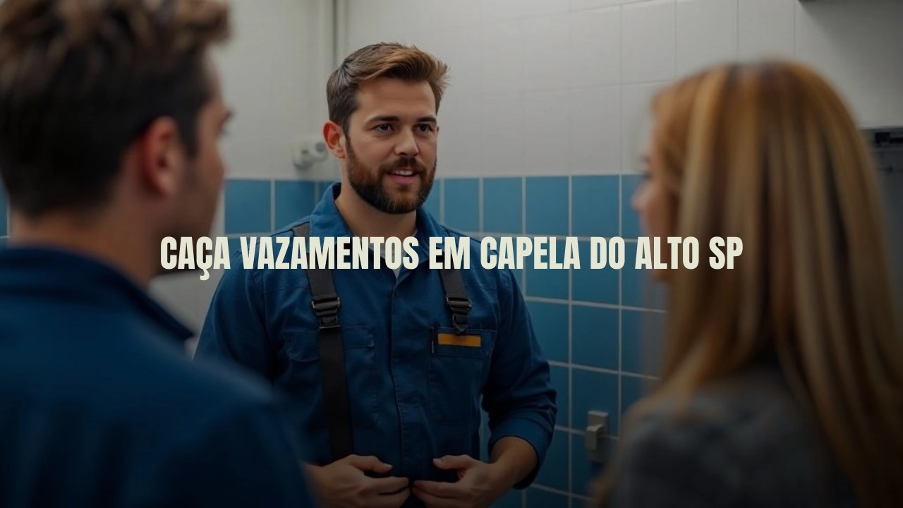 CAÇA VAZAMENTOS EM CAPELA DO ALTO SÃO PAULO (SP).
