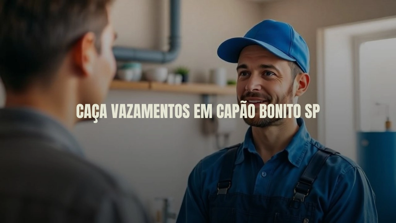 CAÇA VAZAMENTOS EM CAPÃO BONITO SÃO PAULO (SP).