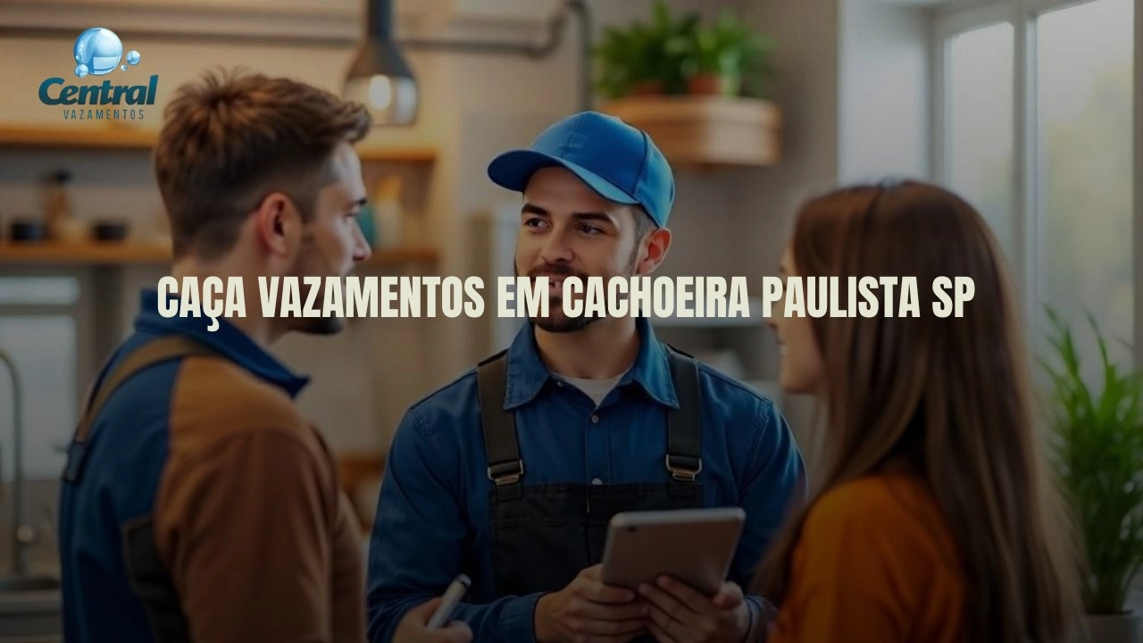 CAÇA VAZAMENTOS EM CACHOEIRA PAULISTA SÃO PAULO (SP).