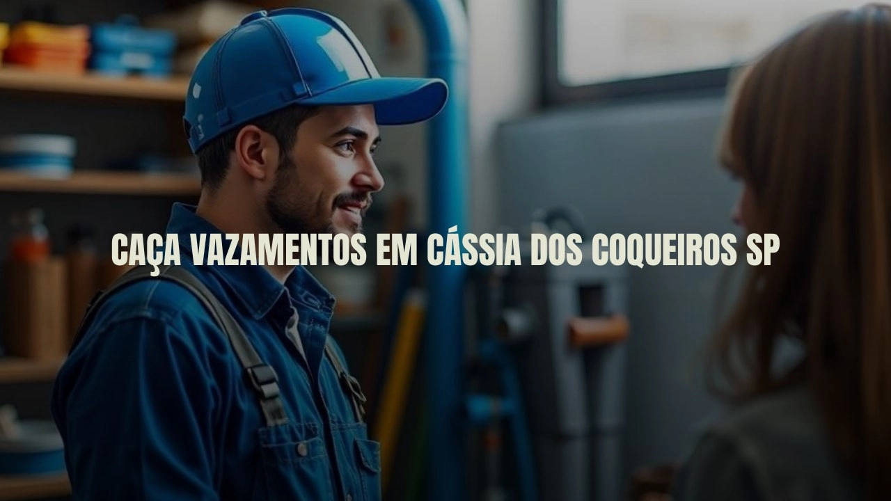 CAÇA VAZAMENTOS EM CÁSSIA DOS COQUEIROS SÃO PAULO (SP).