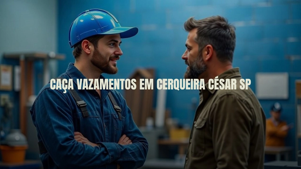 CAÇA VAZAMENTOS EM CERQUEIRA CÉSAR SÃO PAULO (SP).