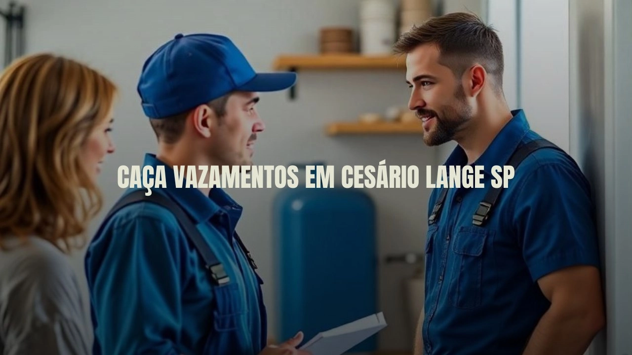 CAÇA VAZAMENTOS EM CESÁRIO LANGE SÃO PAULO (SP).