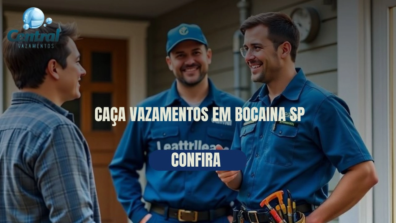 CAÇA VAZAMENTOS EM BOCAINA SÃO PAULO (SP).