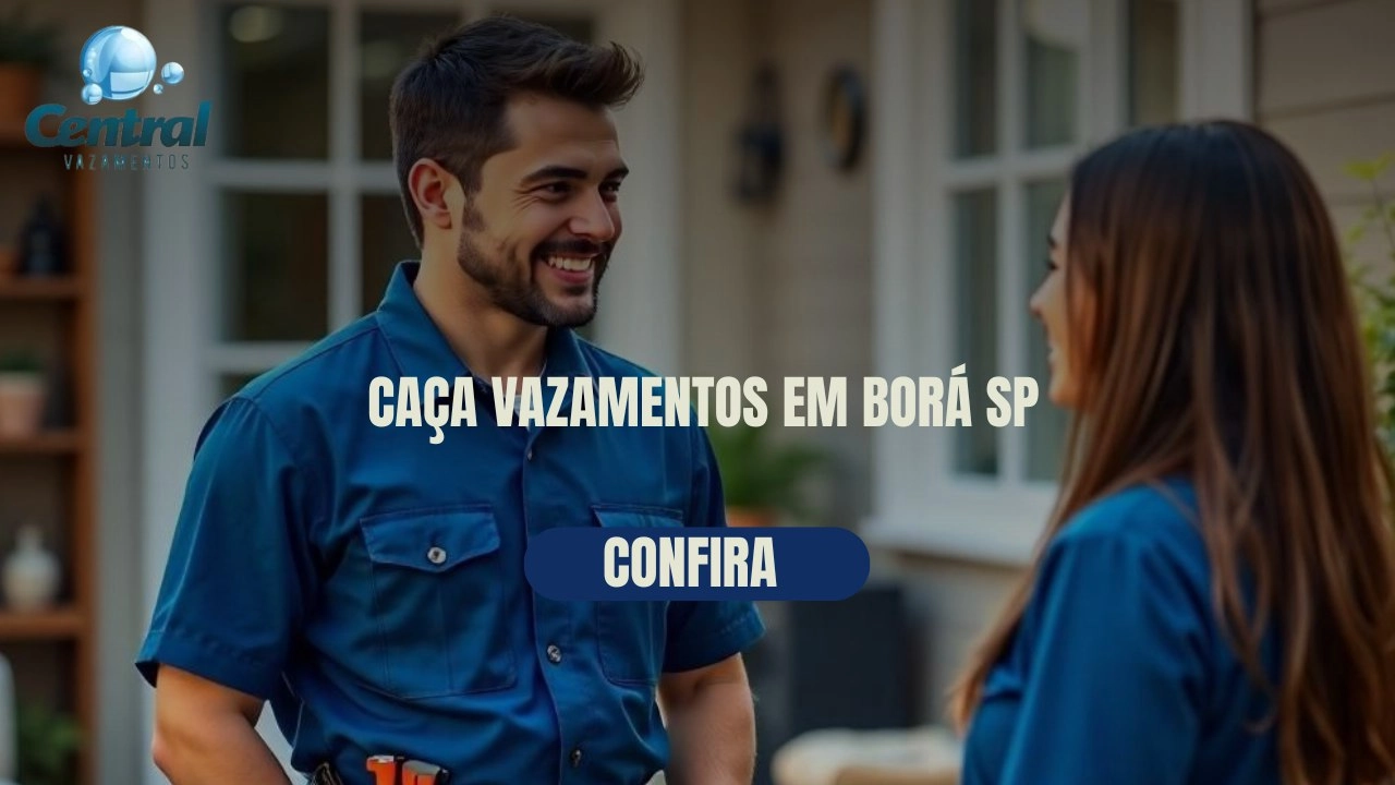 CAÇA VAZAMENTOS EM BORÁ SÃO PAULO (SP).