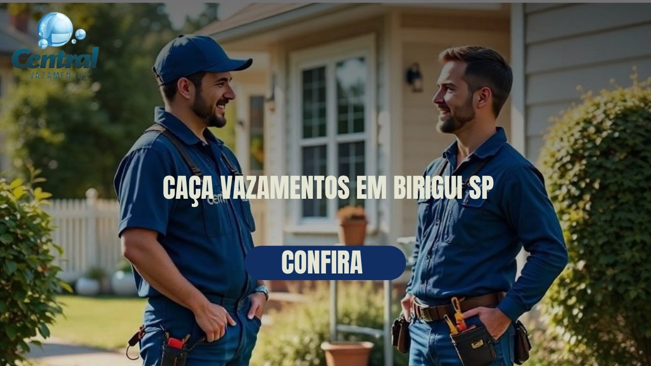 CAÇA VAZAMENTOS EM BIRIGUI SÃO PAULO (SP).