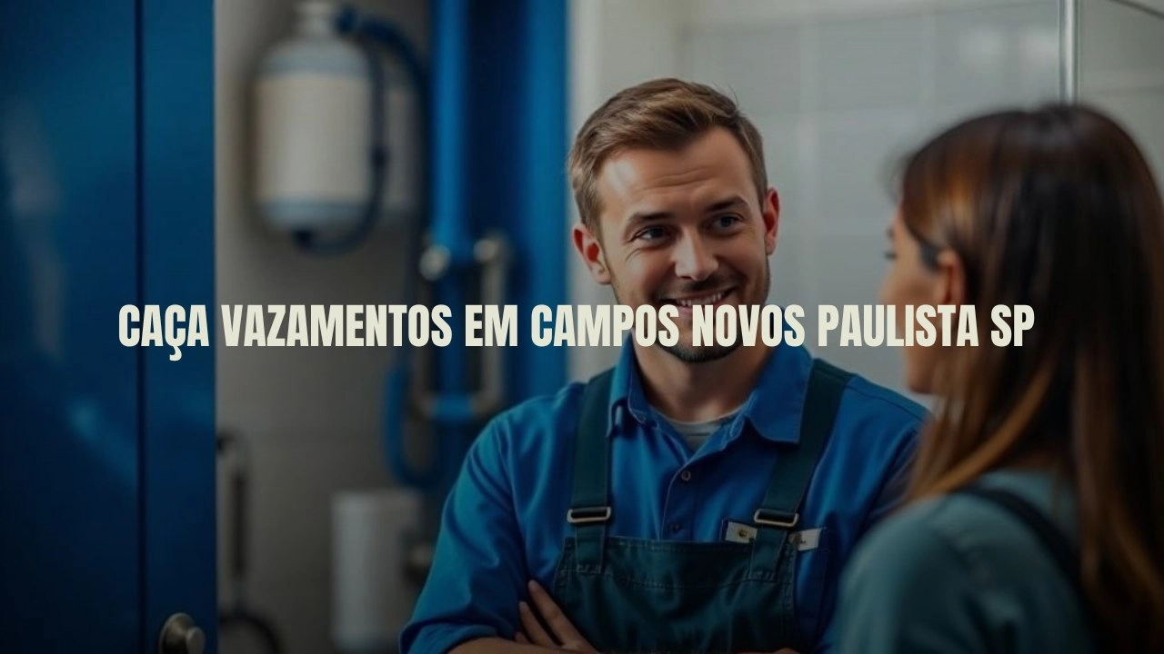 CAÇA VAZAMENTOS EM CAMPOS NOVOS PAULISTA SÃO PAULO (SP).