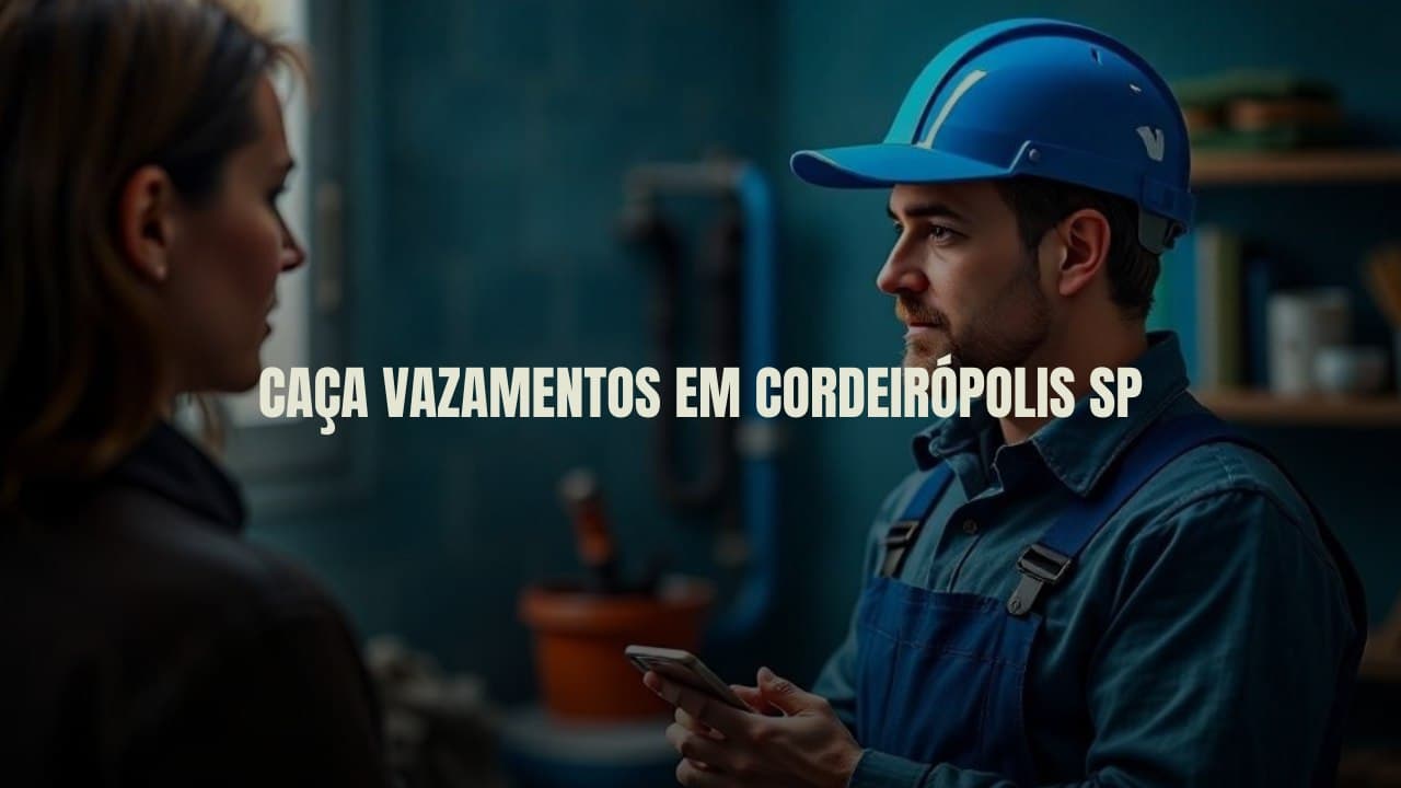CAÇA VAZAMENTOS EM CORDEIRÓPOLIS SÃO PAULO (SP).