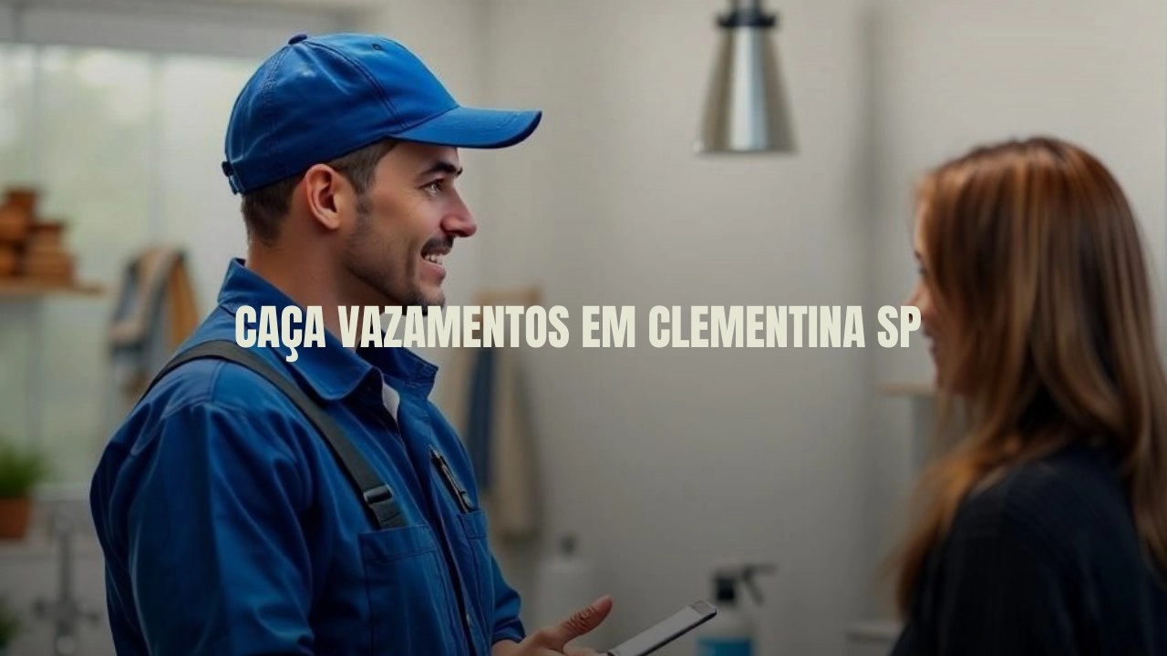 CAÇA VAZAMENTOS EM CLEMENTINA SÃO PAULO (SP).