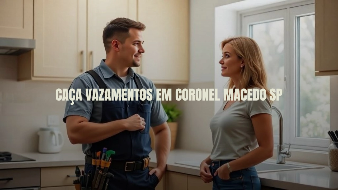 CAÇA VAZAMENTOS EM CORONEL MACEDO SÃO PAULO (SP).