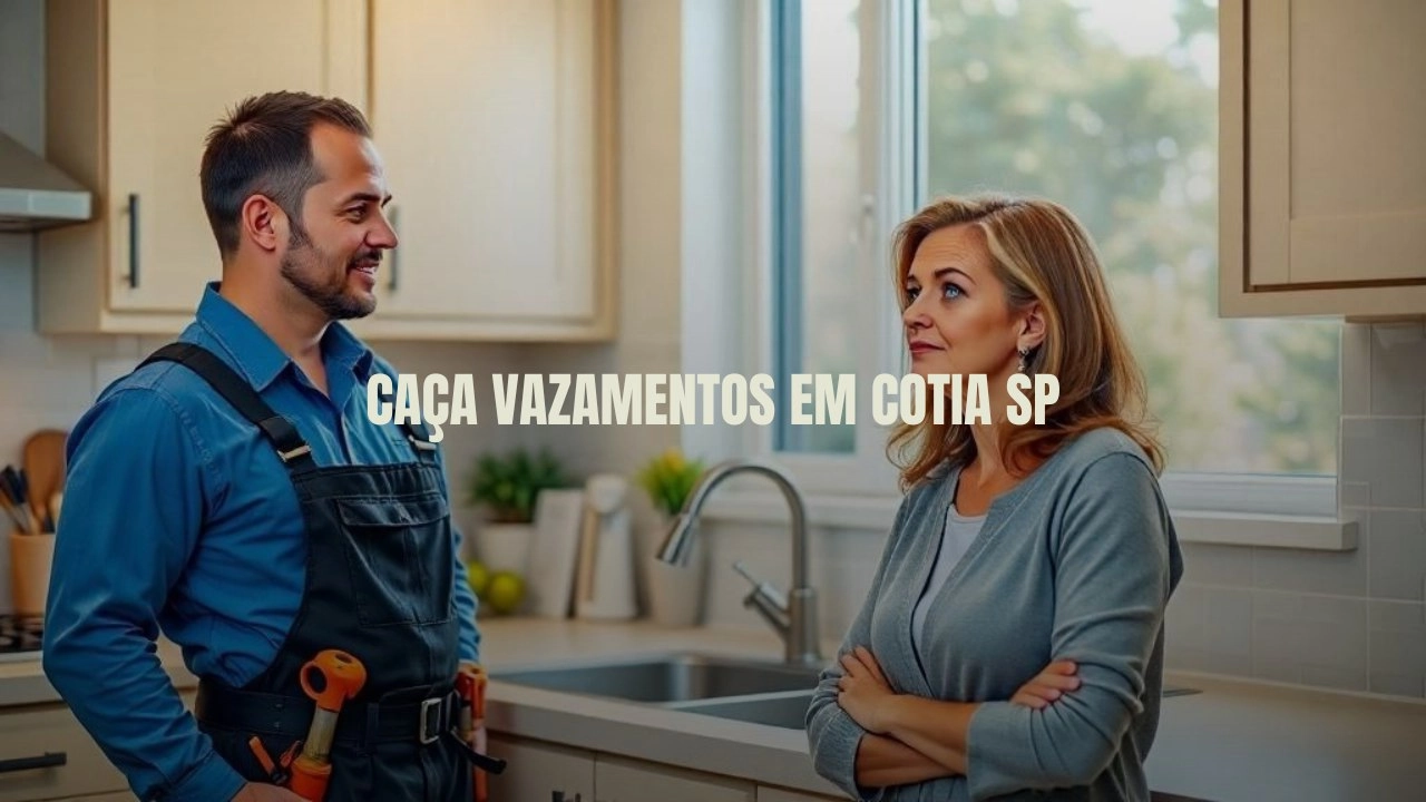 CAÇA VAZAMENTOS EM COTIA SÃO PAULO (SP).