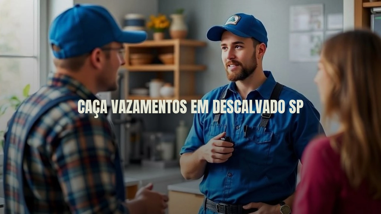 CAÇA VAZAMENTOS EM DESCALVADO SÃO PAULO (SP).