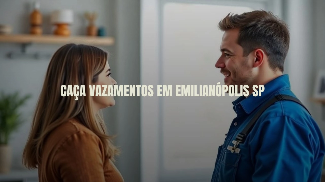CAÇA VAZAMENTOS EM EMILIANÓPOLIS SÃO PAULO (SP).