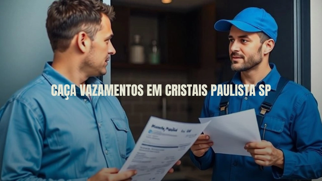 CAÇA VAZAMENTOS EM CRISTAIS PAULISTA SÃO PAULO (SP).