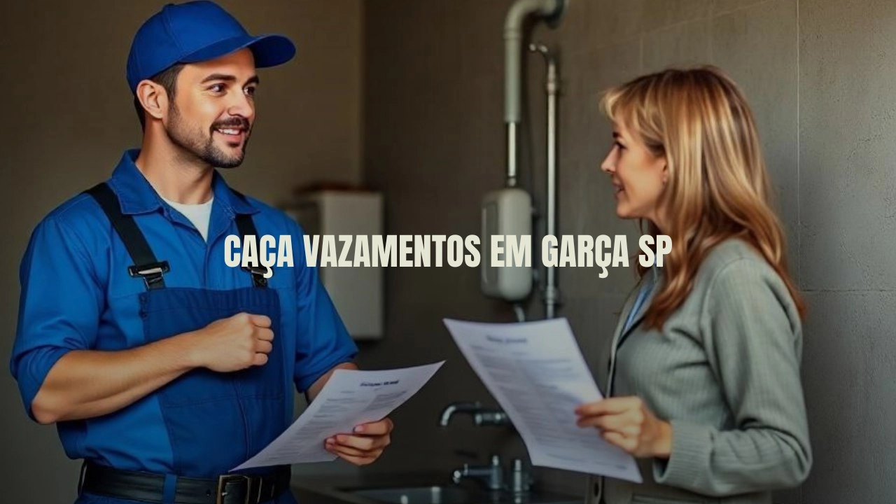 CAÇA VAZAMENTOS EM GARÇA SÃO PAULO (SP).