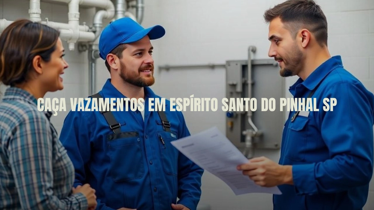 CAÇA VAZAMENTOS EM ESPÍRITO SANTO DO PINHAL SÃO PAULO (SP).