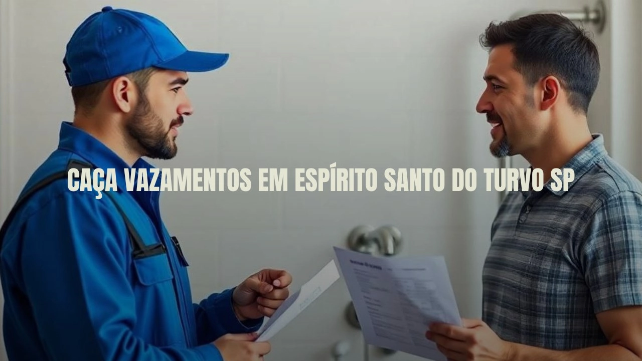 CAÇA VAZAMENTOS EM ESPÍRITO SANTO DO TURVO SÃO PAULO (SP).