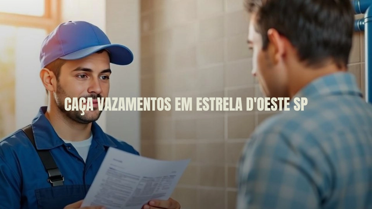 CAÇA VAZAMENTOS EM ESTRELA D’OESTE SÃO PAULO (SP).