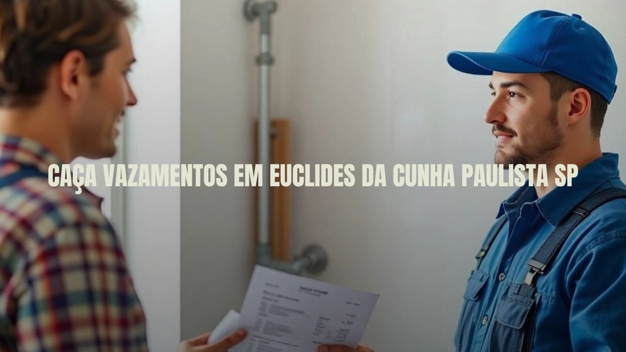 CAÇA VAZAMENTOS EM EUCLIDES DA CUNHA PAULISTA SÃO PAULO (SP).