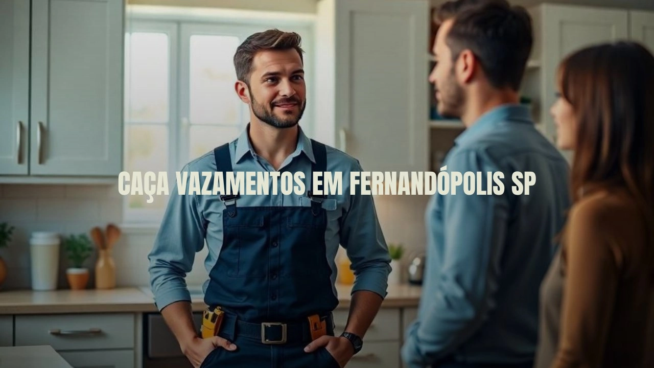 CAÇA VAZAMENTOS EM FERNANDÓPOLIS SÃO PAULO (SP).