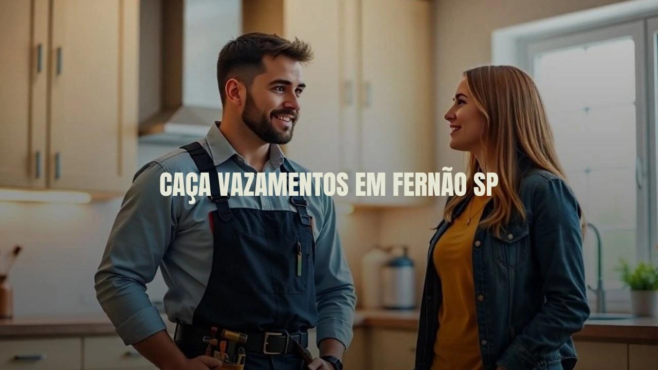 CAÇA VAZAMENTOS EM FERNÃO SÃO PAULO (SP).