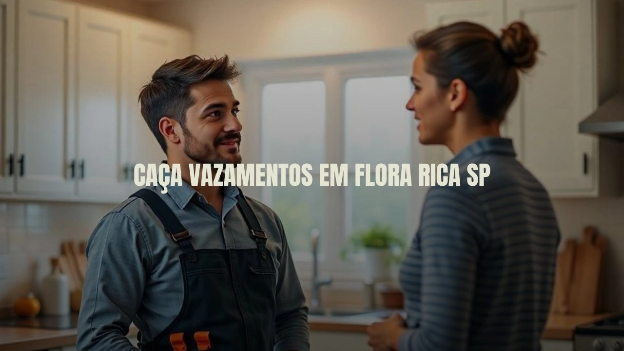 CAÇA VAZAMENTOS EM FLORA RICA SÃO PAULO (SP).