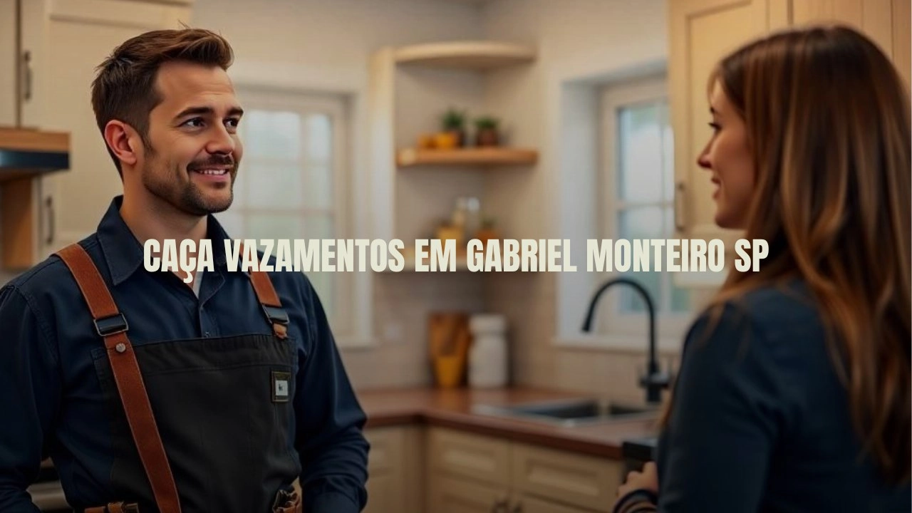 CAÇA VAZAMENTOS EM GABRIEL MONTEIRO SÃO PAULO (SP).