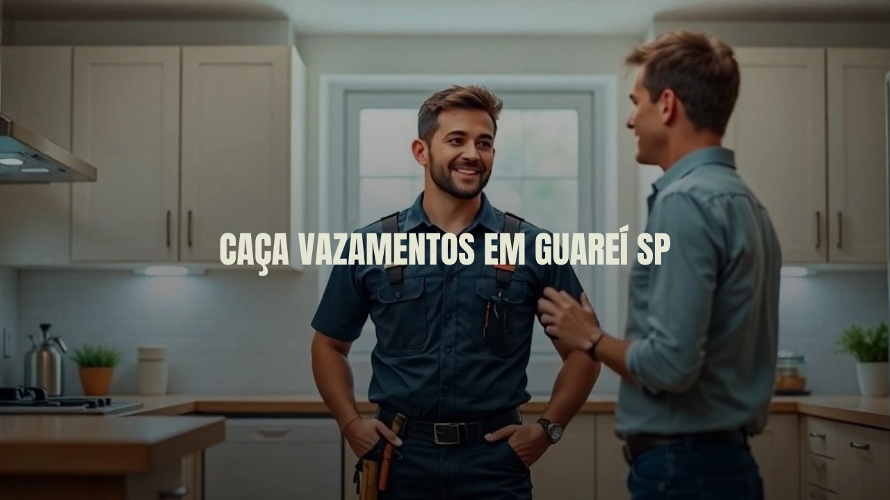 CAÇA VAZAMENTOS EM GUAREÍ SÃO PAULO (SP).