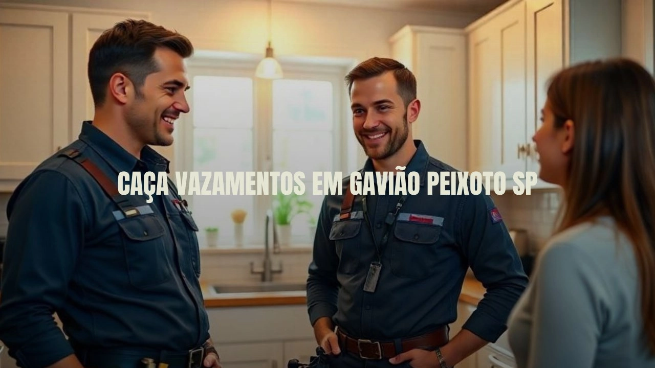 CAÇA VAZAMENTOS EM GAVIÃO PEIXOTO SÃO PAULO (SP).