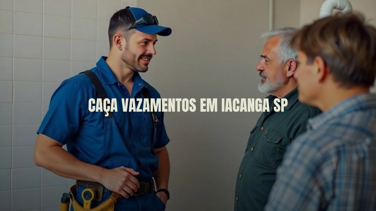 CAÇA VAZAMENTOS EM IACANGA SÃO PAULO (SP).