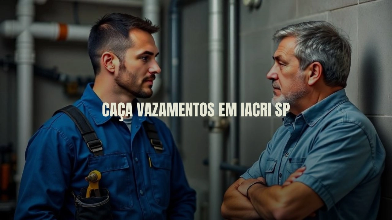 CAÇA VAZAMENTOS EM IACRI SÃO PAULO (SP).