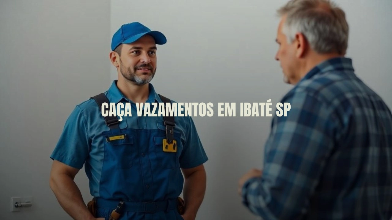 CAÇA VAZAMENTOS EM IBATÉ SÃO PAULO (SP).