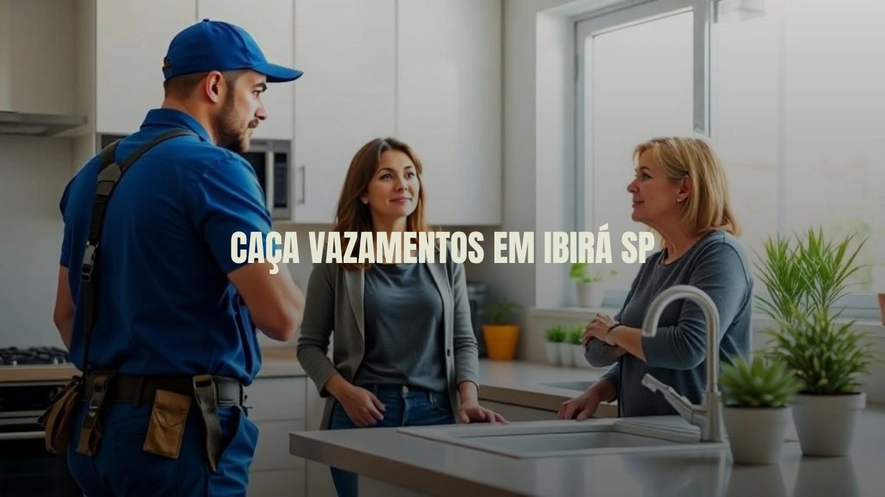 CAÇA VAZAMENTOS EM IBIRÁ SÃO PAULO (SP).