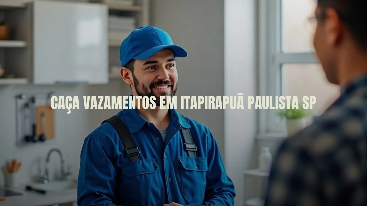 CAÇA VAZAMENTOS EM ITAPIRAPUÃ PAULISTA SÃO PAULO (SP).
