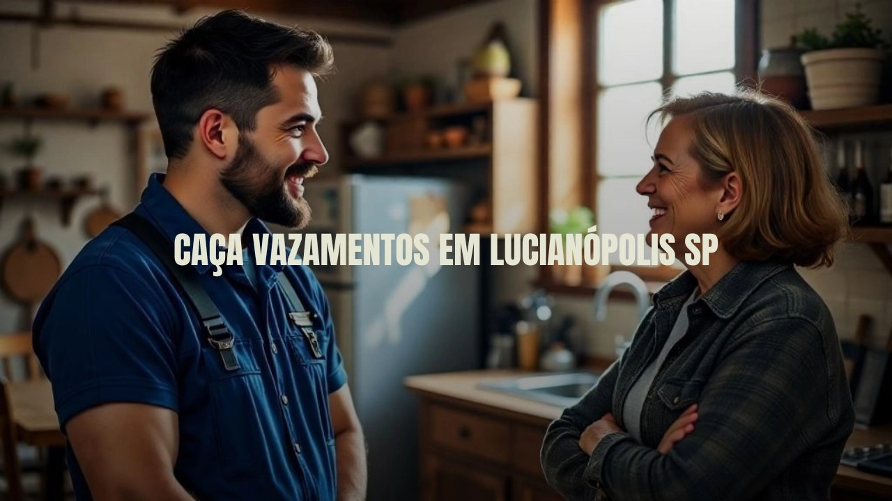 CAÇA VAZAMENTOS EM LUCIANÓPOLIS SÃO PAULO (SP).