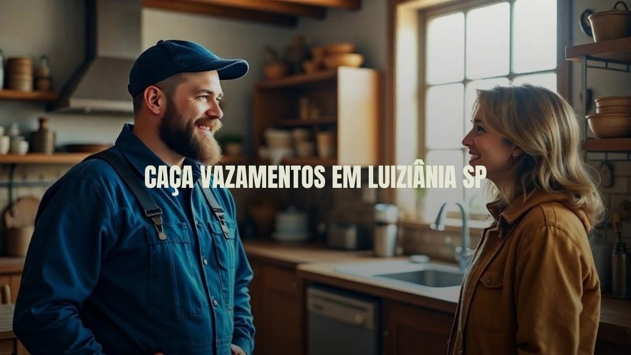 CAÇA VAZAMENTOS EM LUIZIÂNIA SÃO PAULO (SP).