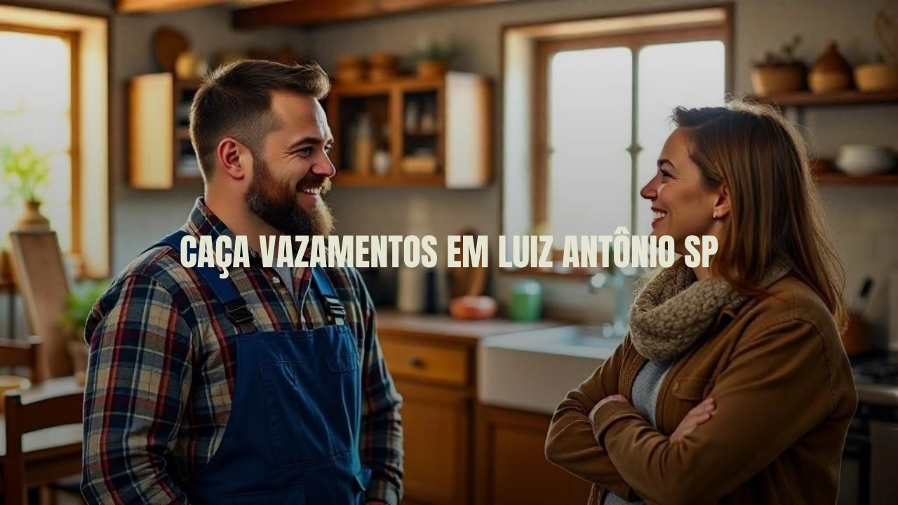 CAÇA VAZAMENTOS EM LUIZ ANTÔNIO SÃO PAULO (SP).