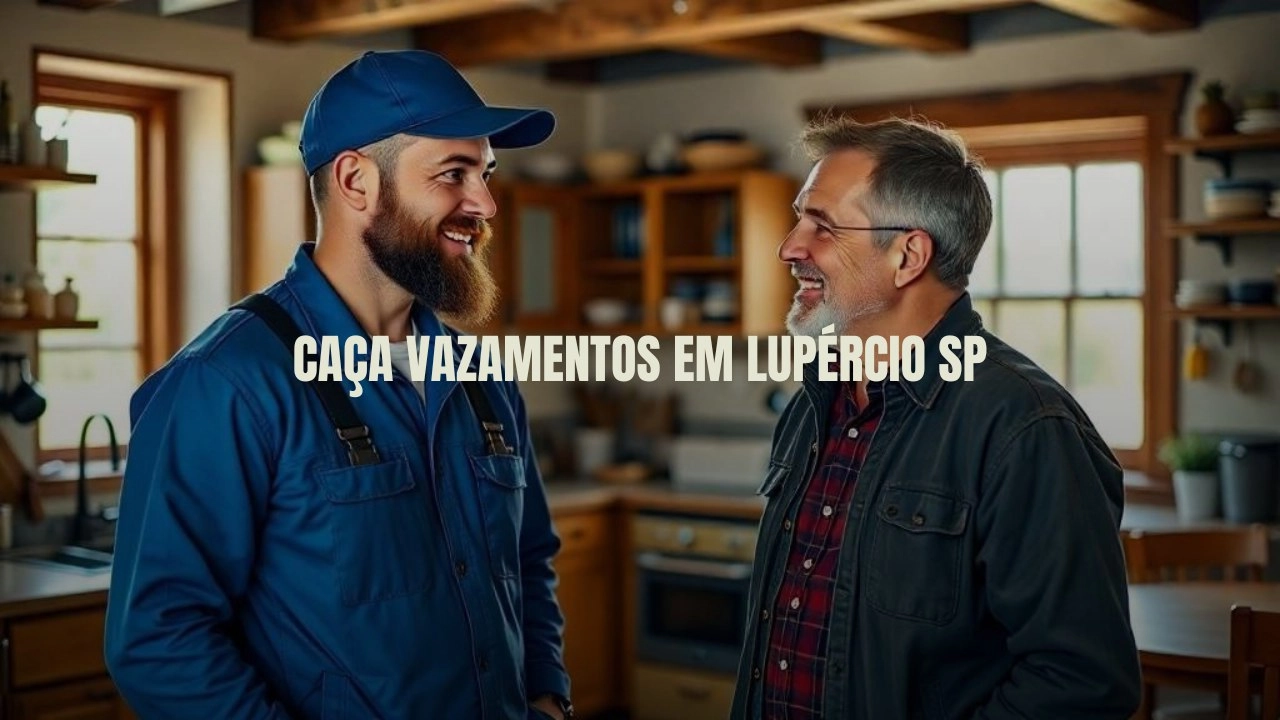 CAÇA VAZAMENTOS EM LUPÉRCIO SÃO PAULO (SP).