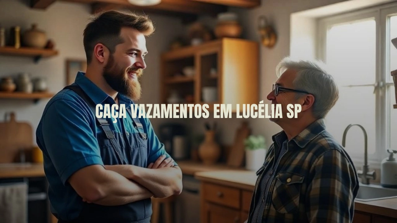 CAÇA VAZAMENTOS EM LUCÉLIA SÃO PAULO (SP).
