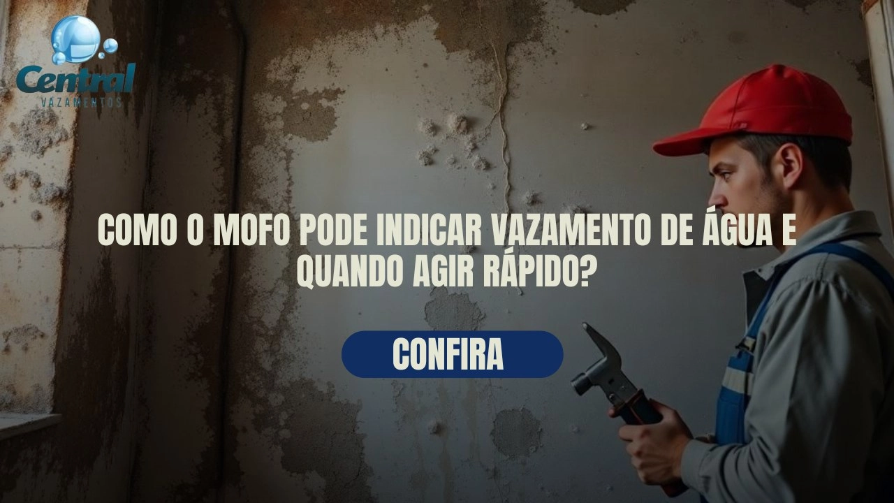 COMO O MOFO PODE INDICAR VAZAMENTO DE ÁGUA E QUANDO AGIR RÁPIDO?
